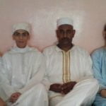 Moroccans dressed in the typical costumes of Rabat, Morocco