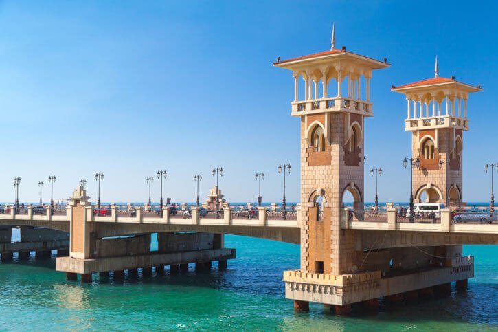 Stanley bridge in Alexandria, Egypt