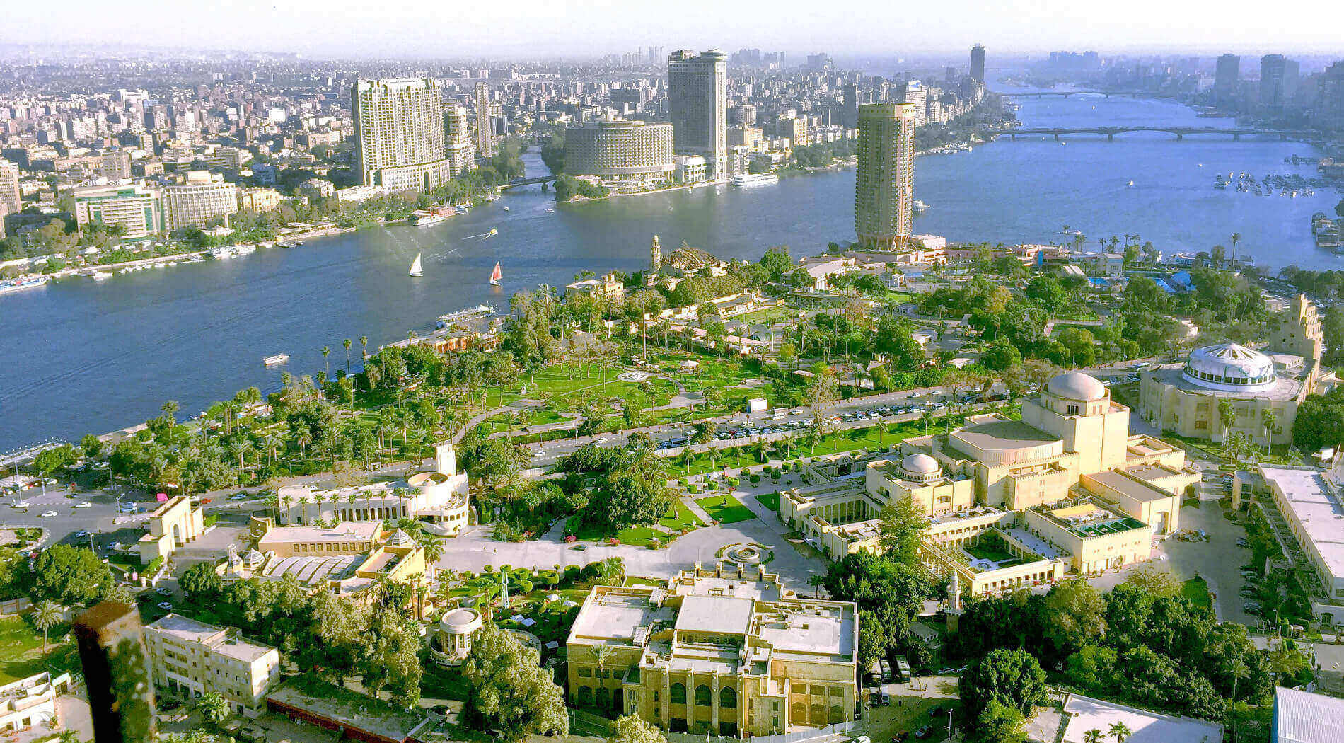 Cairo, Egypt, aerial view